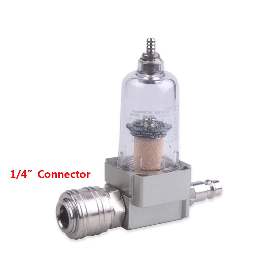 

Universal 1/4" Compressed Air Filter Water Separator Oil Separator Included Quick Coupling
