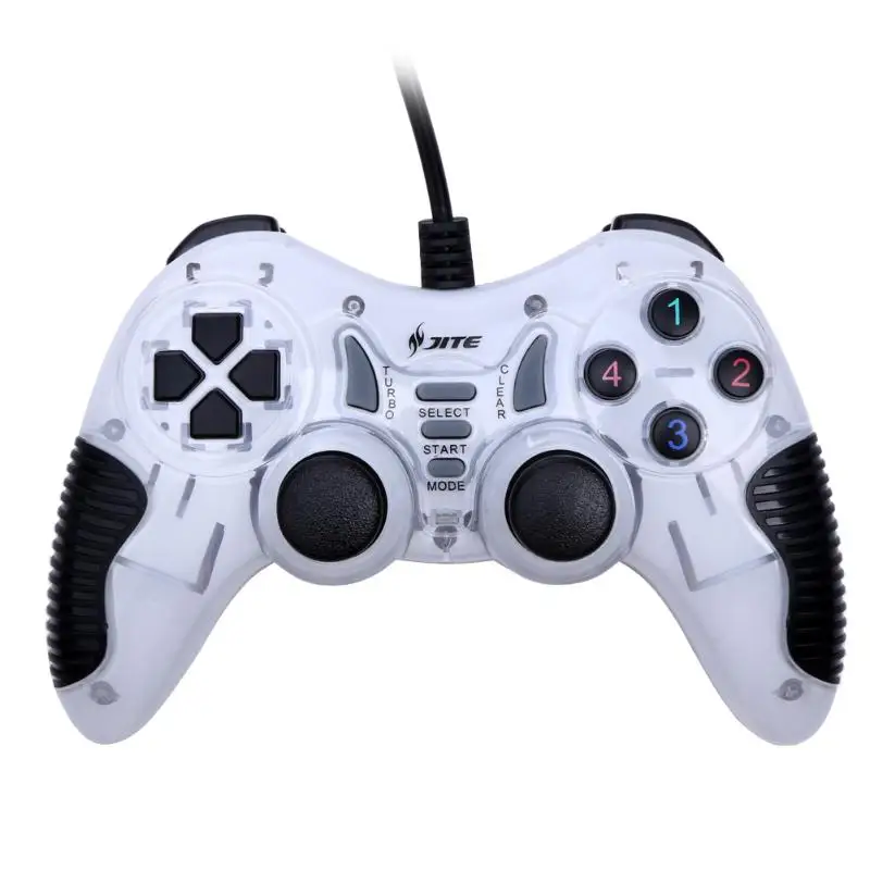 JITE PC Вибрация Joypad игровой контроллер геймпад Поддержка double shock USB джойстик ПК 2 0/1