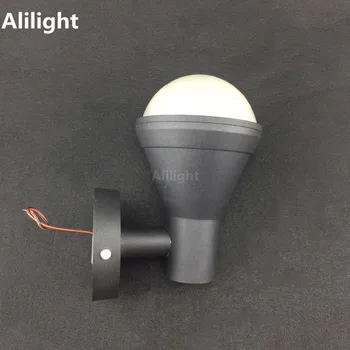 

LED Wall Light Aluminum Special Garden Fence Aisle Outdoor Lighting Porch Light Aluminum Glass Sconce Home Decoration Fixtures