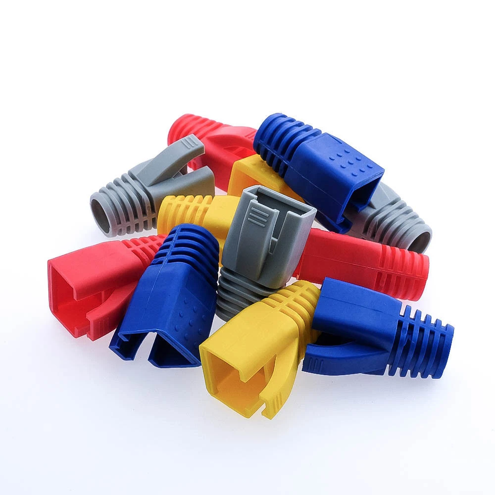 RJ45 10 шт. сетевой разъем сетевого кабеля Вилки гнездо для крышки носок ботинок
