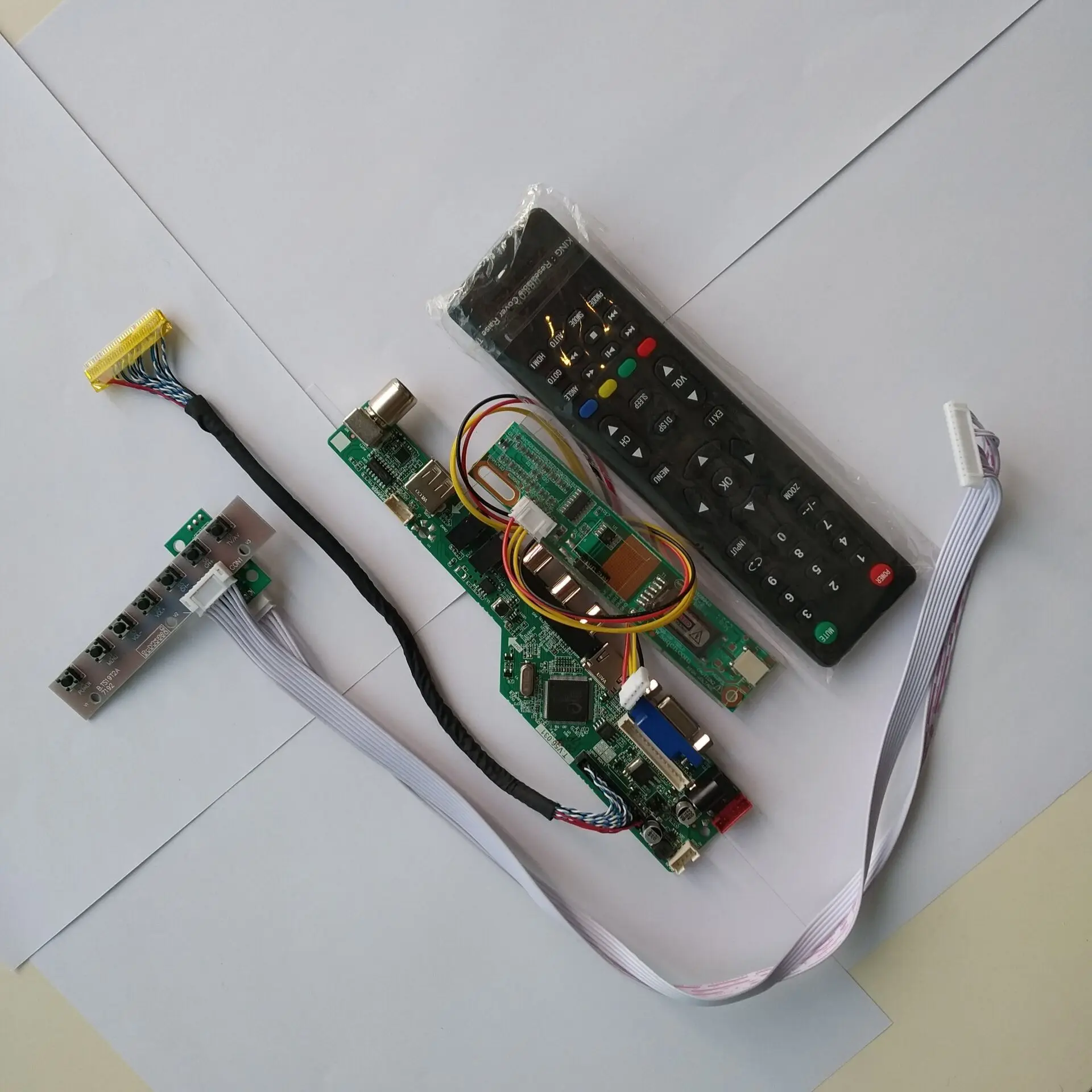  TV HDMI USB VGA AV LCD LED AUDIO 1 CCFL lamps Controller kit diy Board For 15.4
