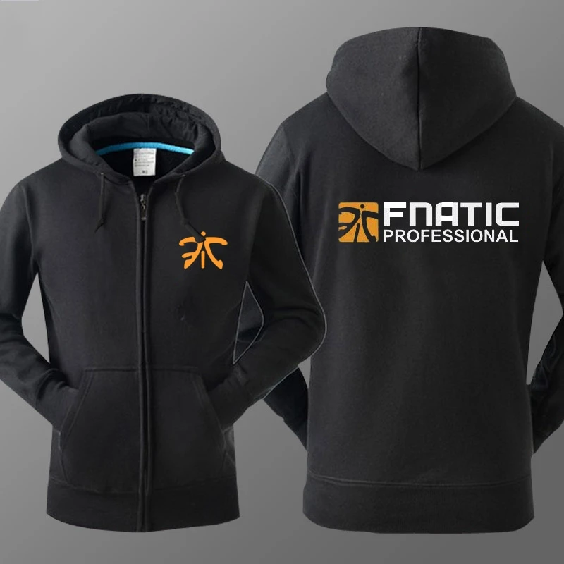 Лига Легенд Fnatic команда униформа с длинными рукавами harajuku бархат толстый свитер