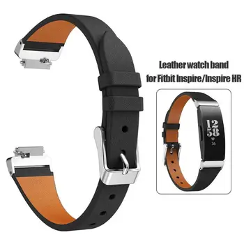 

Leather Watch Band Smart Watch Replacement Wrist Strap Bracelet Belt For Fitbit Inspire/Inspire HR
