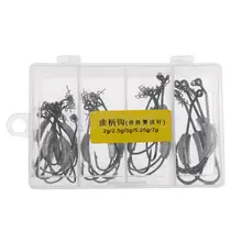 Колючая свинцовая офсетная рыболовная искусственная приманка большой Рыболовный крючок с булавка с винтовой нарезкой пружиной