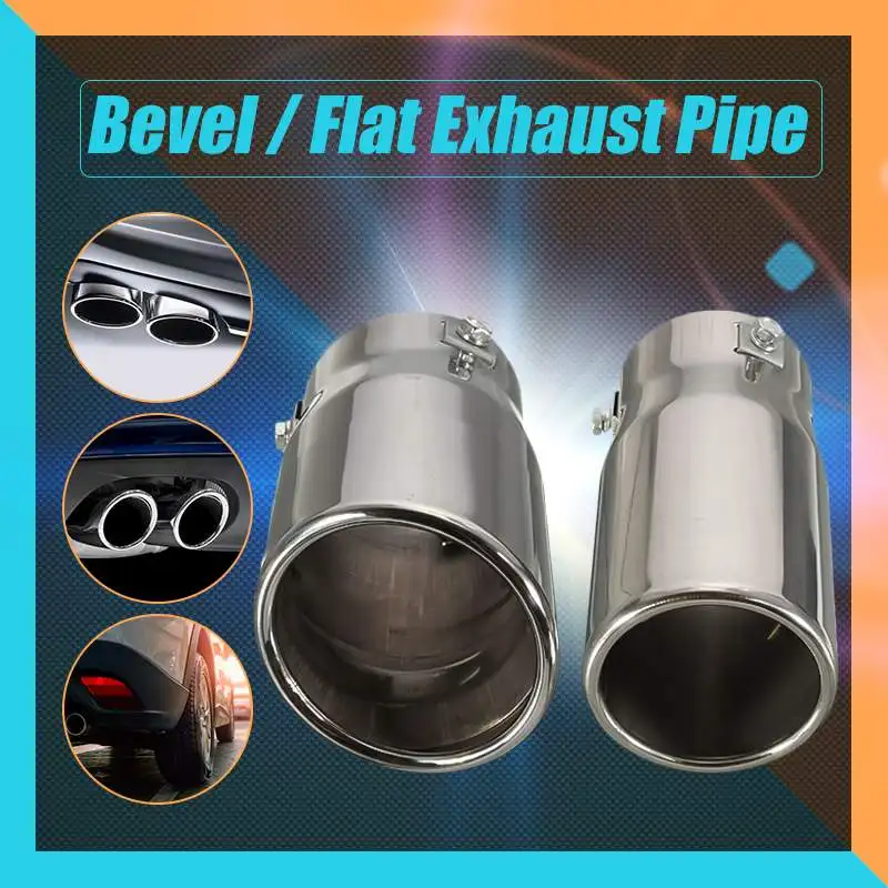 Vehicle Chrome Exhaust Pipe Tip Car Auto Muffler Steel Stainless Trim Tail Tube Auto Replacement Parts Exhaust Systems Mufflers Vehicle Chrome Exhaust Pipe Tip Car Auto Muffler Steel Stainless Trim Tail Tube Auto Replacement Parts Exhaust Systems Mufflers