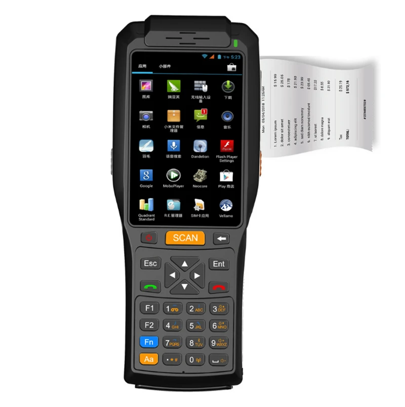 

PDA3506 Android 5.1OS Printer Courier PDA with 4G Wifi NFC BT 3G SIM Card RFID Reader Barcode Scanner