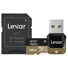 Lexar Professional 270 МБ/с./с 1800x micro SD SDHC SDXC 32 Гб 64 Гб 128 ГБ 256 Гб карта памяти UHS-II для дрона Gopro Hero спортивная видеокамера