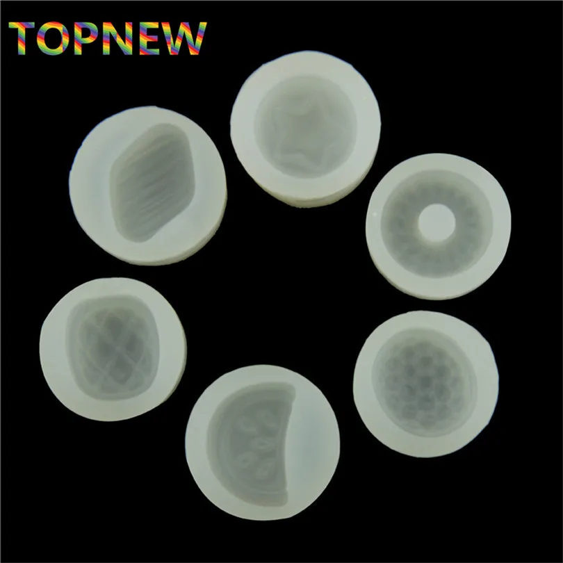 

Fruit Bread Watermelon Pineapple Silicone Mold for Fondant Craft Pendant Jewelry Miniature Food Epoxy Resin Mould 6 pcs/set