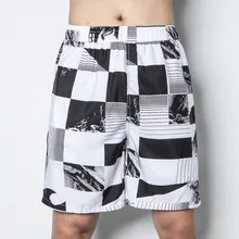 Летние пляжные шорты для серфинга для плавания для мужчин, короткие быстросохнущие клетчатые спортивные шорты мужские шорты