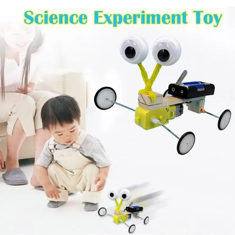 

DIY Science Experiment Toys Electric Wooden Robot Reptile Model Children Invention Assemble Toys Birthday Gifts Remote Control