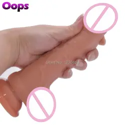 Реалистичный фаллоимитатор с сильной присоской искусственный пенис для женщин мастурбация мужской член взрослых Эротические товары