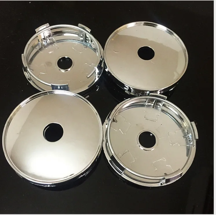 

WholeSale 20pcs Car 60mm ABS Chrome Wheel Hub Centre Center Caps Base Auto Hubcaps Cover Without Logo Five Pins