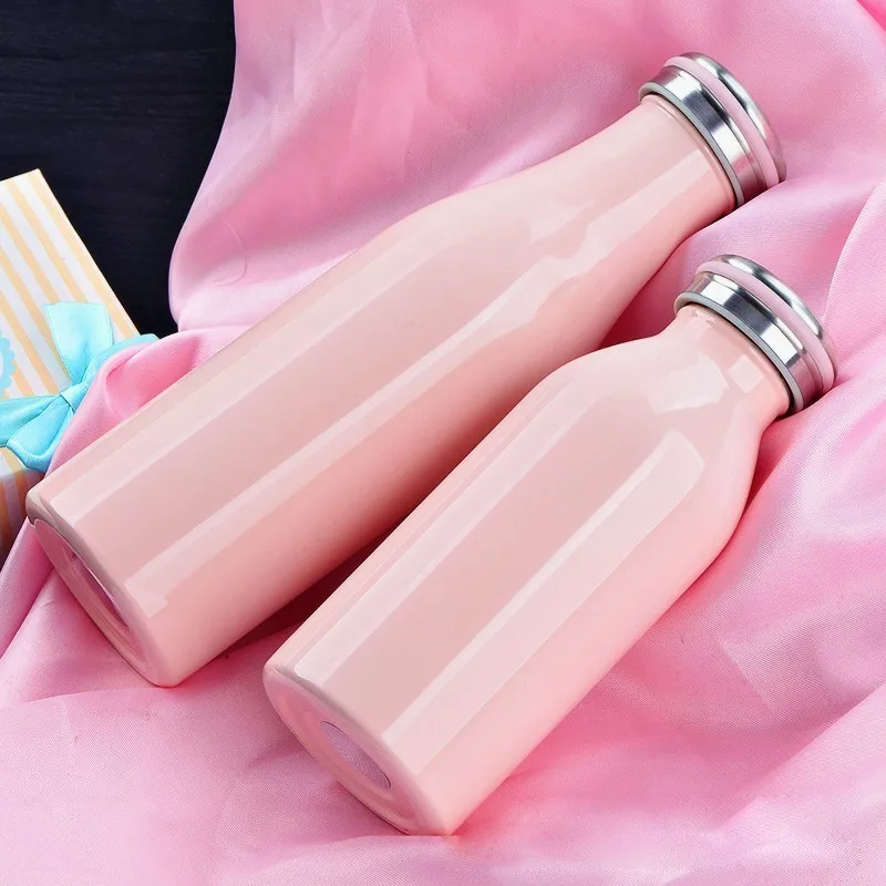 Cartoon Double-deck Maɺm Children Gift Cup New Pattern Milk Bottle Vacuum Stainless Steel Thermos | Дом и сад