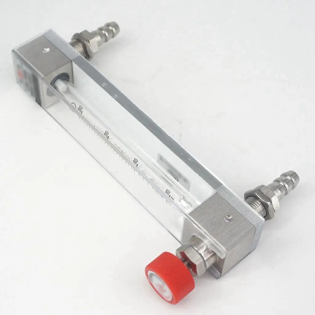 

30-300ml/min Inner Port 3mm Panel Gas Air Flow Meter Rotameter With Control Valve