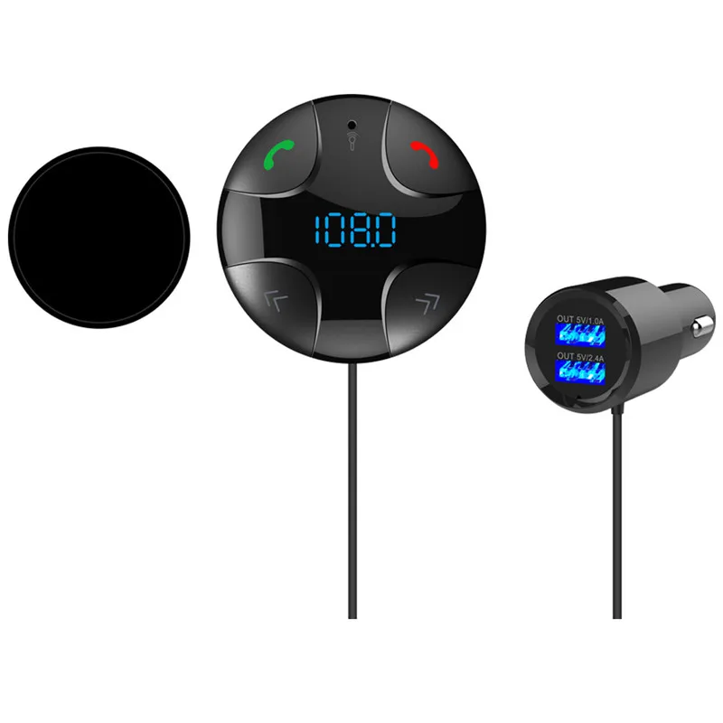 Bluetooth автомобильный комплект громкой связи fm-передатчик A2DP беспроводной Автомобильный MP3-плеер Поддержка TF карты воспроизведения музыки двойной USB Автомобильное зарядное устройство