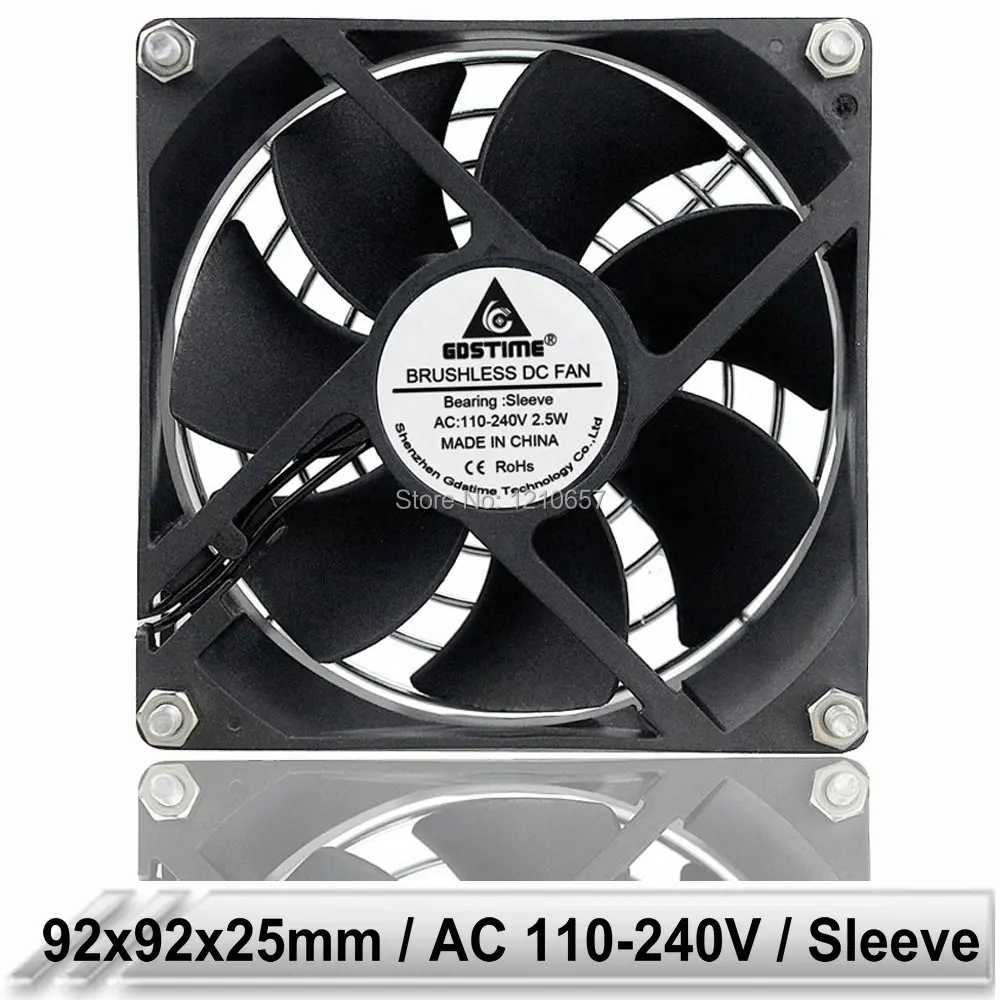 2 шт. Gdstime 9 см 90 мм 92x92x25 9225 AC 110 в 120 220 240 В 92 EC охлаждающий