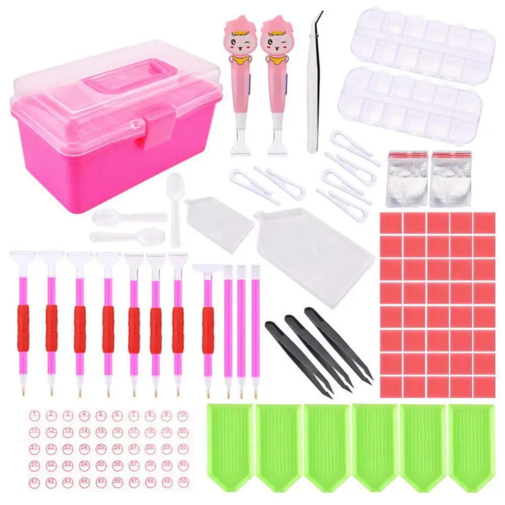 

117 Pieces Diamond Painting Tools, 5D Diy Diamond Painting Accessories Diamond (Multicolor)