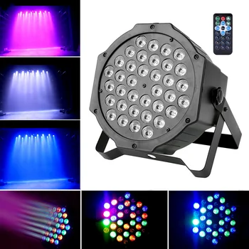 

36 LED Par Lights Remote and DMX Control Stage Party Lights Sound Activated RGB Lamp For Party Bar Club