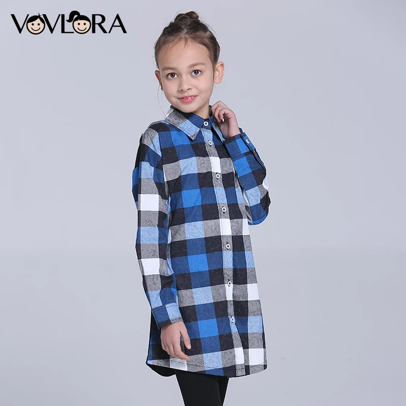 Gilrs Blouse Shirt Plaid Long Children Blouses Cotton Long Sleeve Cartoon Kids Clothes Spring 2018 Size 9 10 11 12 13 14 Years Gilrs Blouse Shirt Plaid Long Children Blouses Cotton Long Sleeve Cartoon Kids Clothes Spring 2018 Size 9 10 11 12 13 14 Years