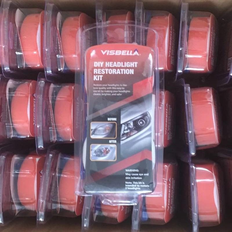 

42KIT/BOX Fedex fastShip Headlamp Brightener Kit DIY headlight restoration for car head lamp lenses Deep Clean head light Polish