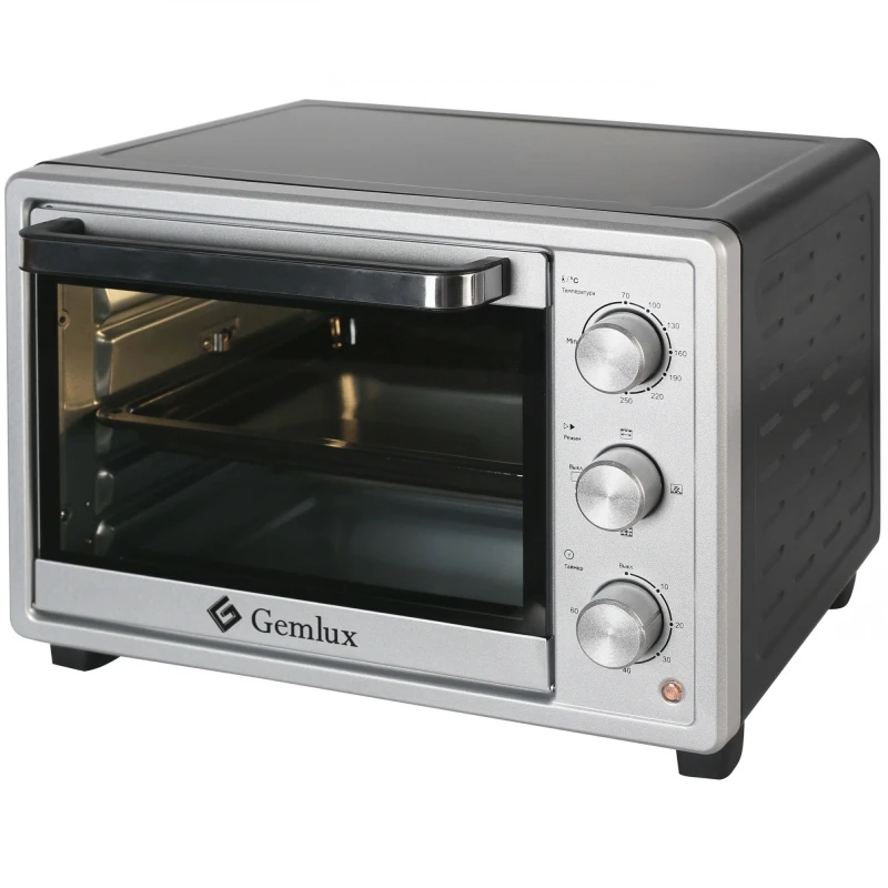 Мини печь GEMLUX GL OR 1423MN (Мощность 1400 Вт объем 23 л температурный диапазон 100 250 С