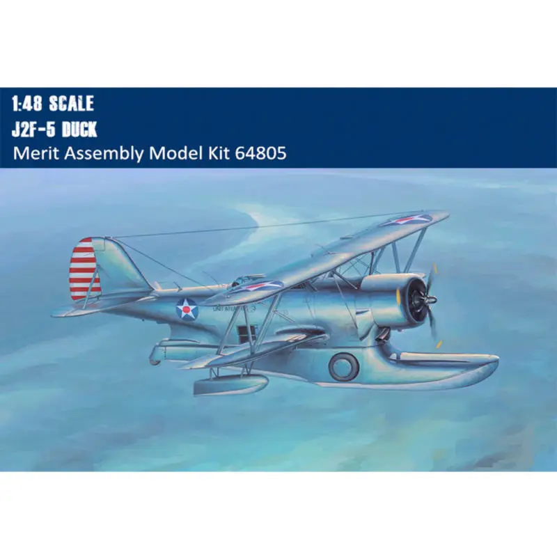 

Trumpeter 64805 1/48 J2F-5 DUCK Seaplane Hydroplane Aircraft Model Kit Plastic