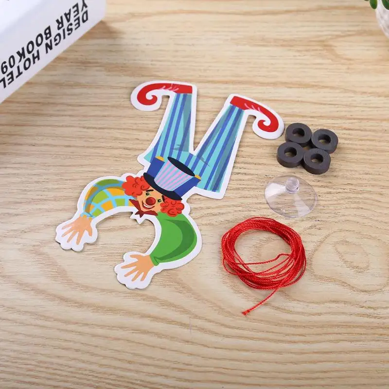 Novelty DIY Toys Manual Experiment Clown Walking Wire DIY Gravity Principle Educational Toy Scientific Creative Teaching Toys