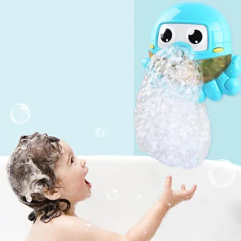 

Kids Funny Music Sound Cartoon Automatic Octopus Bubble Machine Toy Electric Soap Bubble Maker Blower Bathtub Shower Bath Toy