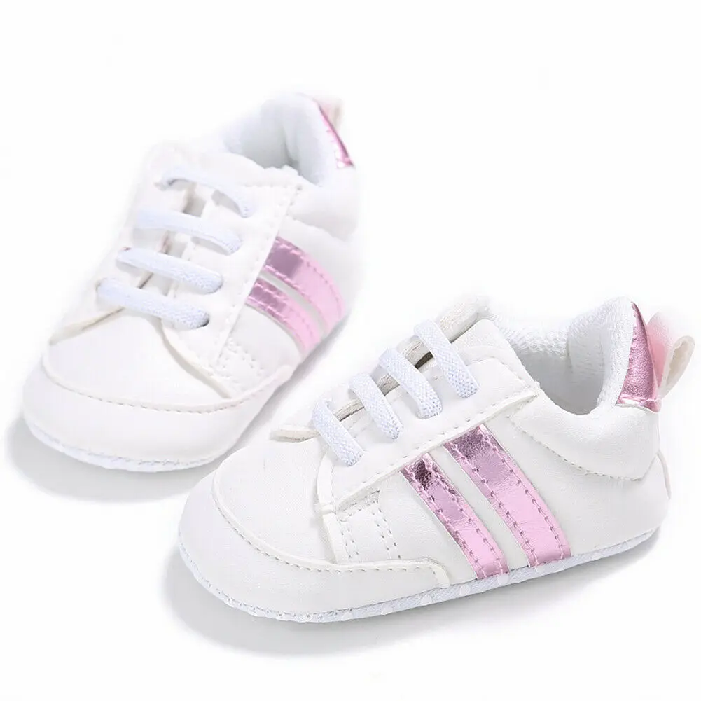 Очаровательные кроссовки для новорожденных девочек и мальчиков; мягкие детские туфли; удобная повседневная обувь