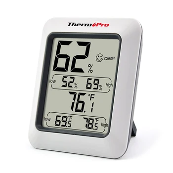 

High Precision Digital Touch Screen Thermometer And Hygrometer With Large LCD--Indoor Humidity &Temperature Monitor