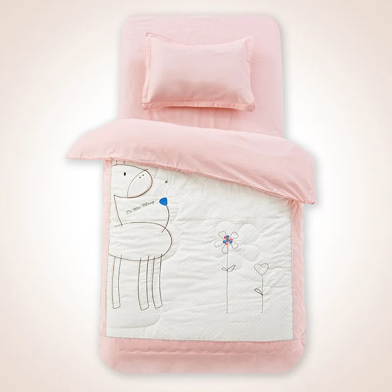 

Baby Bedding Set 3pcs Crib Fitted Sheets Set Baby Duvet Cover Newborn 100% Cotton Printed Sheets Pillow Cot Sets in Crib