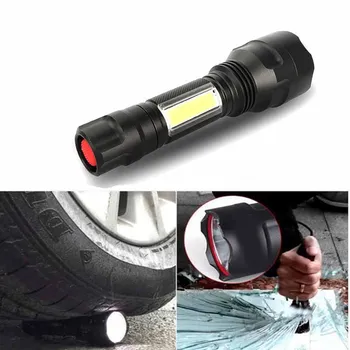 

XANES C8 T6+COB LED 4 Modes Work Flashlights Aluminum Alloy Waterproof Tactical Hunting Camping Emergency Chargeable Flashlights