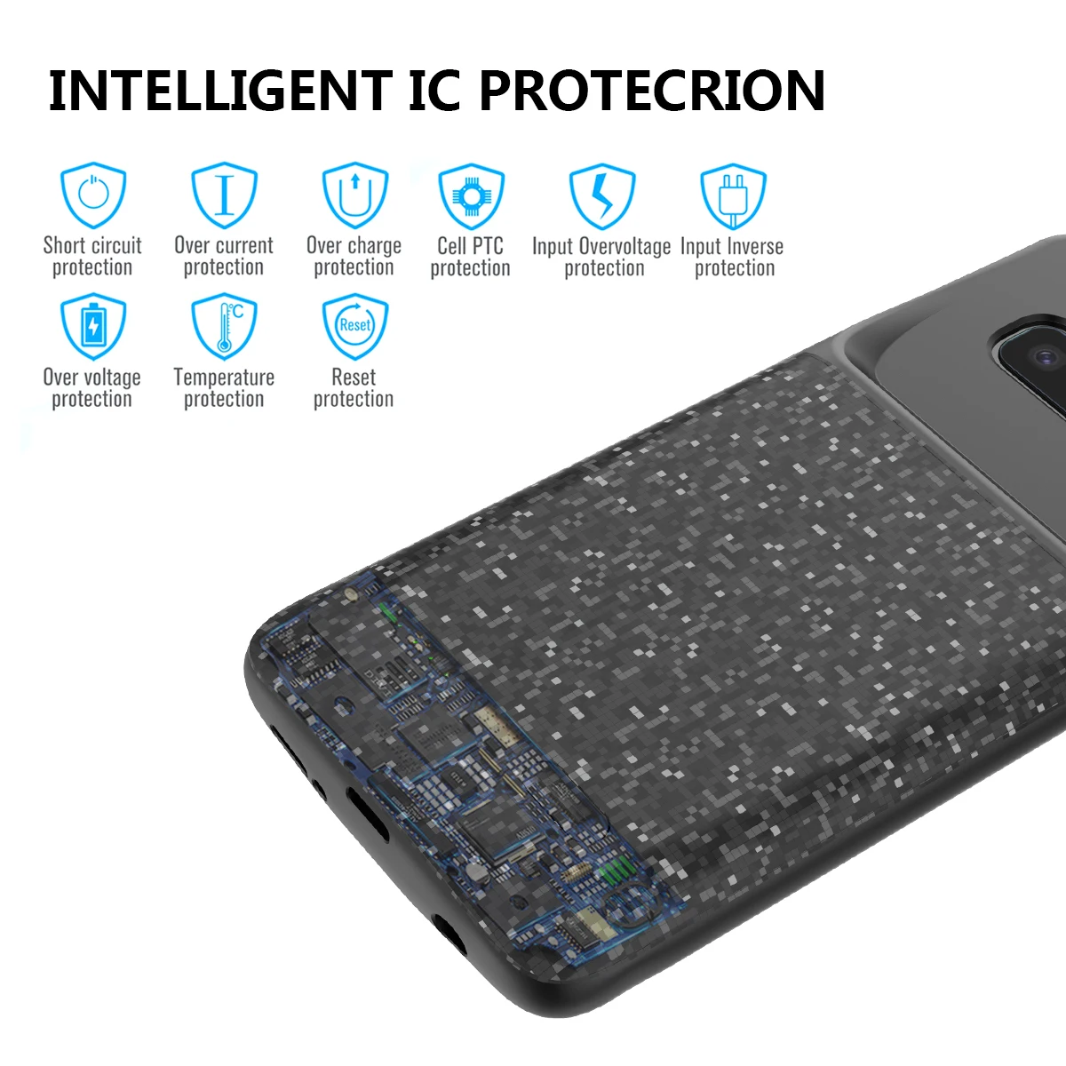 Для samsung Galaxy S10 плюс E Батарея Зарядное устройство чехол расширительный Мощность