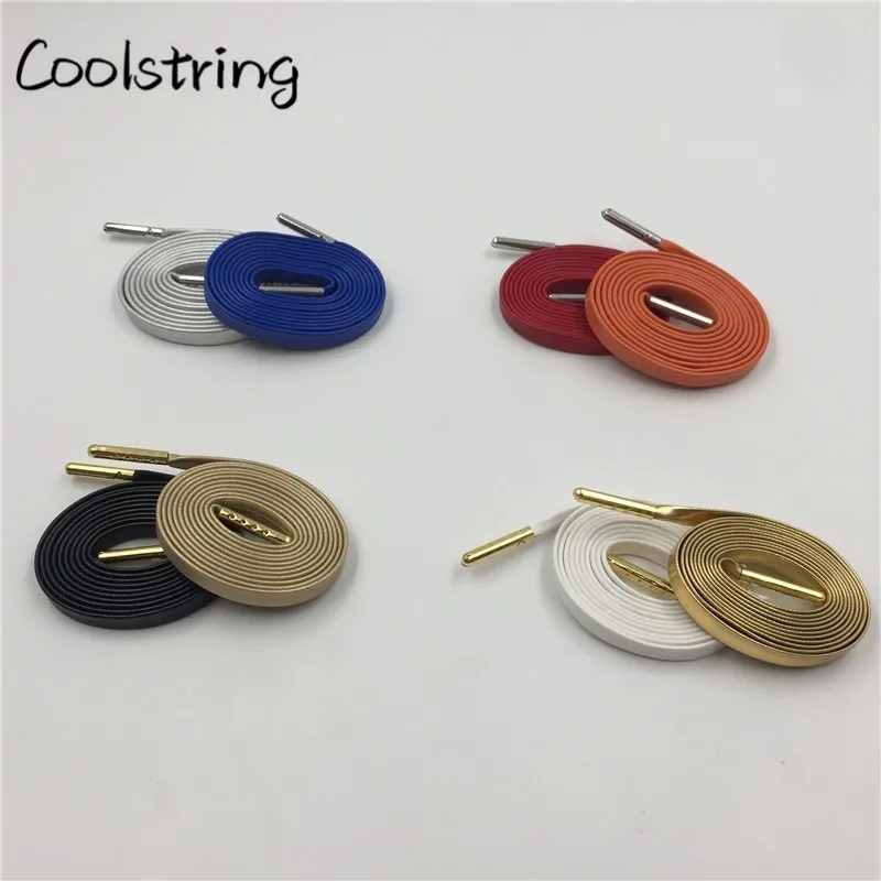 Coolstring Luxury 0.7 Flat Genuine Leather Shoelaces Premium Goatskin Clean Waterproof Shoestring Leisure Shoelaces For Sneakers