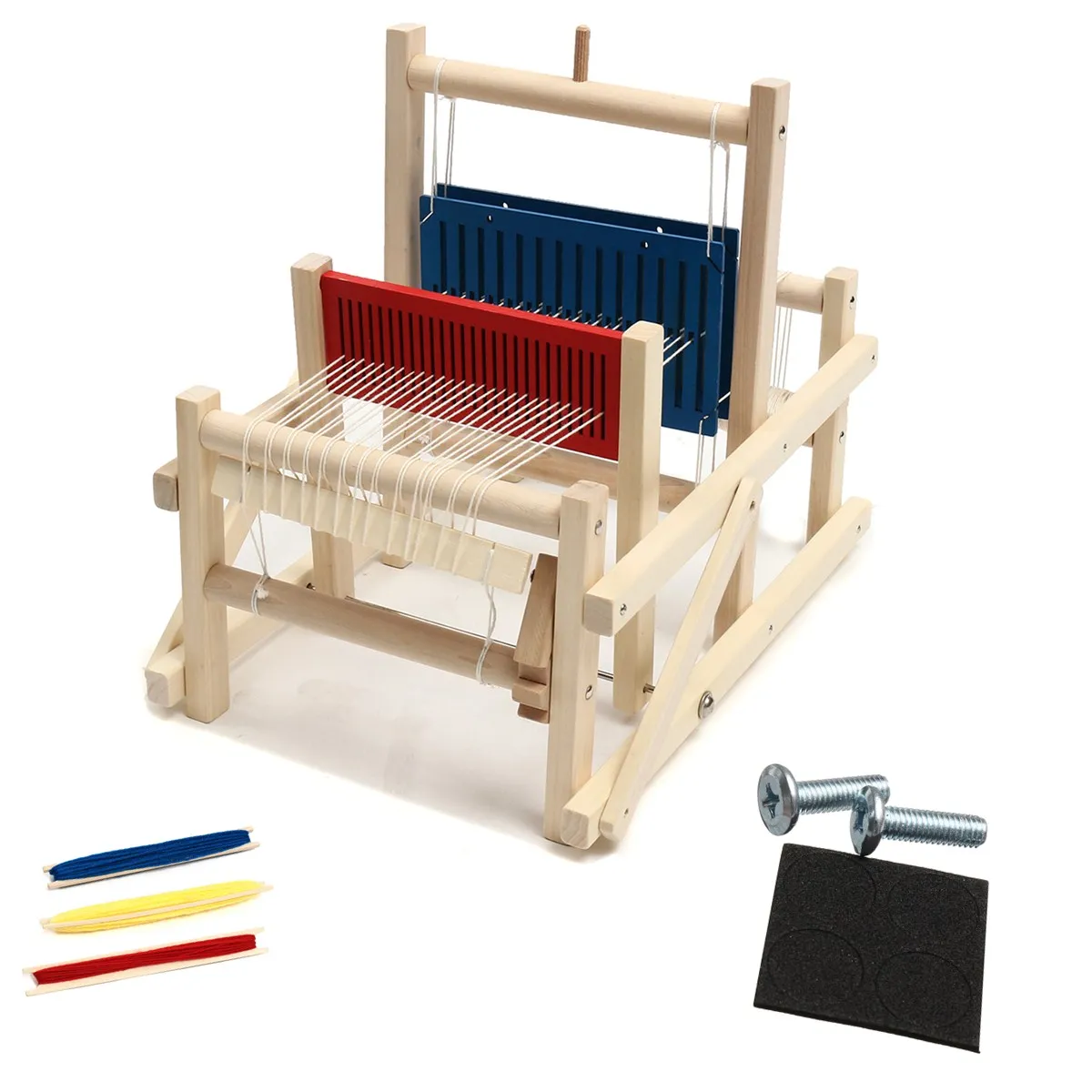 

Wooden Traditional Weaving Loom Children Toy Craft Educational Gift Wooden Weaving Frame knitting Machinel