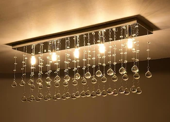 

LED Modern Creative Ceiling Light Luxury K9 Crystal Lighting Fixture Stairs Restaurant Living Room Lighting Engineering Light