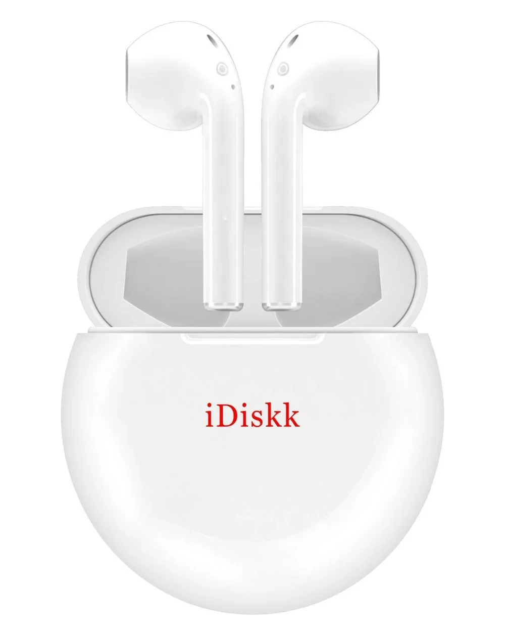IDiskk Беспроводные наушники с сенсорным управлением авто-паринг Bluetooth 5,0 Наушники Hi-Fi стереонаушники с микро+ 300 мАч зарядным чехлом