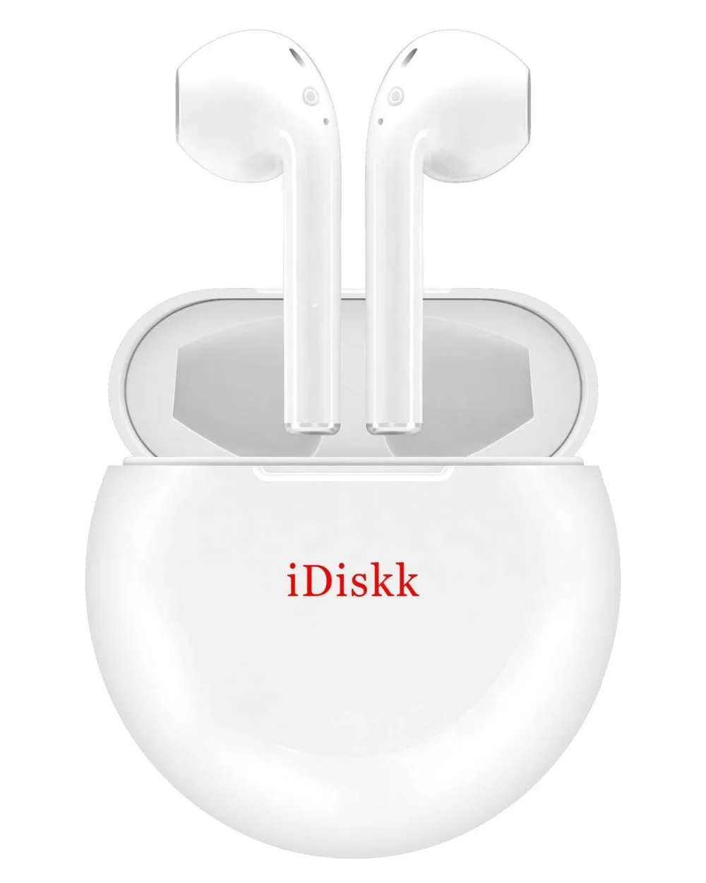 

iDiskk Wireless Earbuds Touch-Control Auto-paring Bluetooth 5.0 Earphone HiFi Stereo Earphones with Micro+300mAh Charging Case