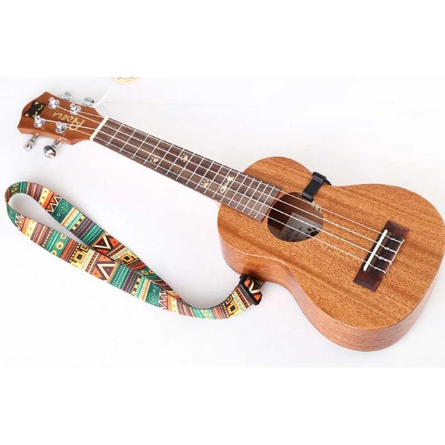 Adjustable Nylon Ukulele Strap Colorful Vivid Printing Style