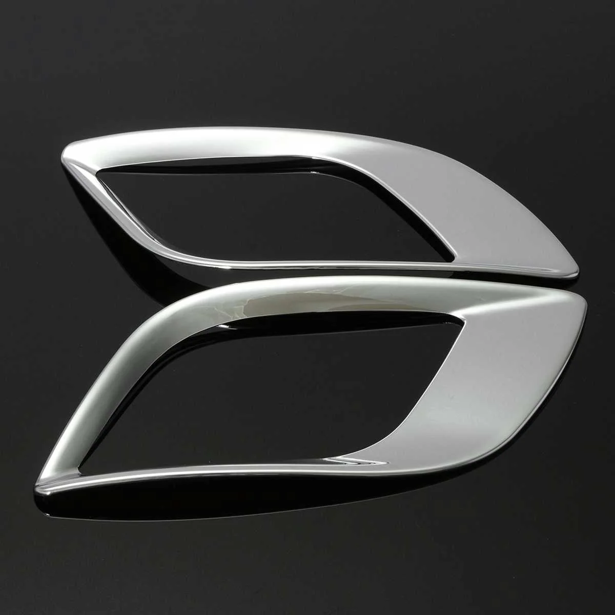 2 шт Хром ABS задний бампер противотуманный светильник овчина накладка декоративная крышка для Buick-Encore 2012- для Opel/Vauxhall Mokka