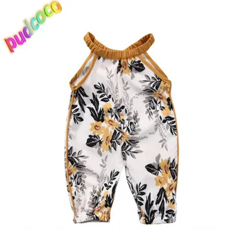 

2019 Infant Baby Girls Floral Sleeveless Summer Jumpsuit Romper Clothes Outfits Hot