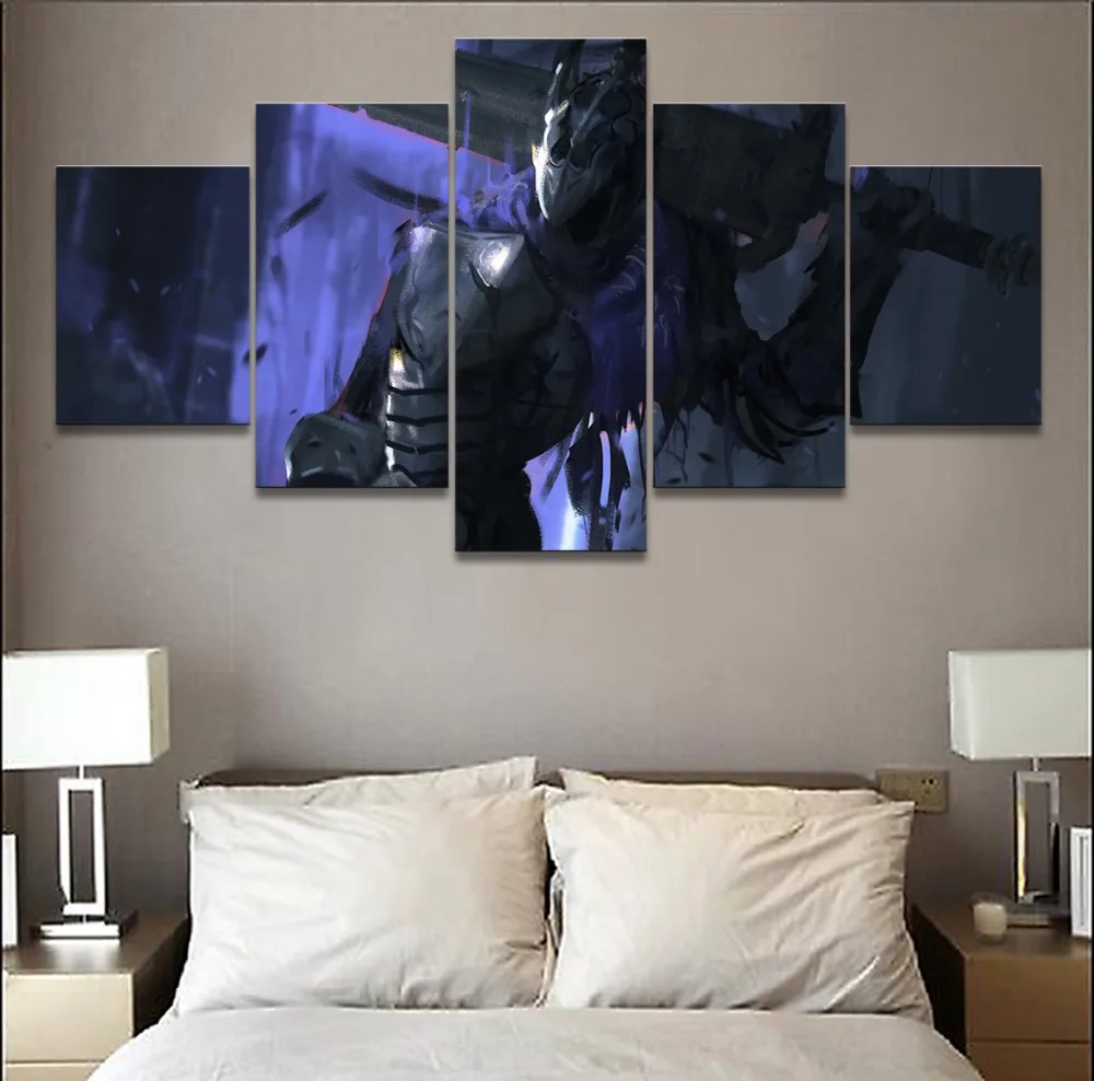 

5 Panels Modular Game Dark Souls Artorias Picture Decorative Poster Canvas Paintings on Canvas Wall Art For Home Decor Bedroom