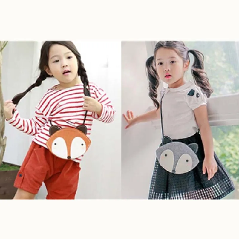 

Toddler Kids Baby Small Bag Children Lovely Girls Messenger Shoulder Bag Purse Gray Orange Color