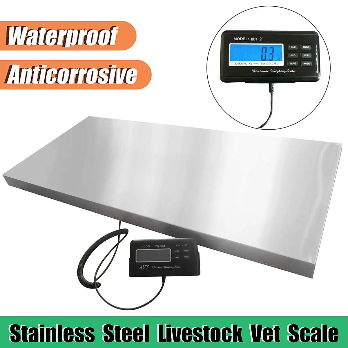 

Electronic Balance Floor Bench Heavy Weight Commercial Scales Digital Platform Scales Animal/Parcel Platform Scale 300kg Tools