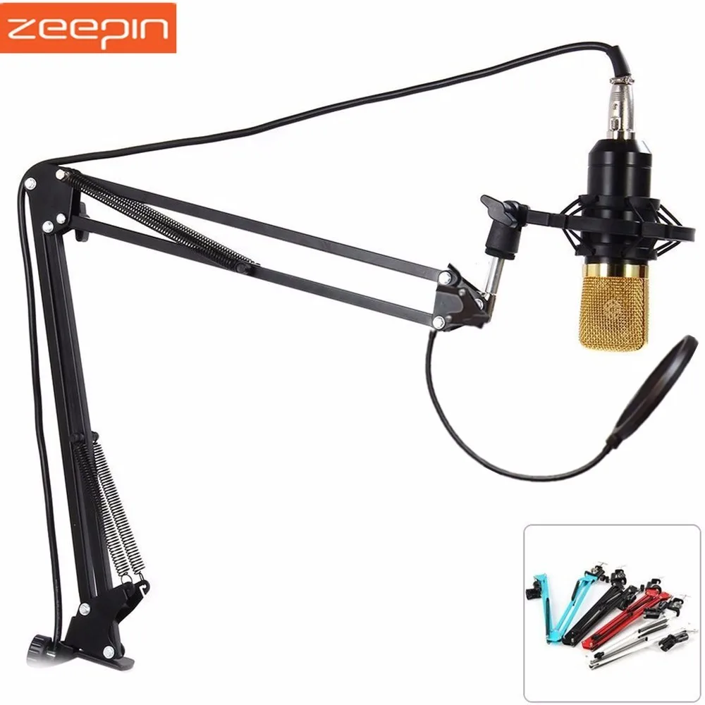 

Zeepin NB 35 Extendable Recording Metal Arm Stand Holder Universal microphone bm800 Stand Adapter Clip Pop Filter Mounting Clamp