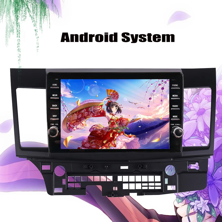 Best Android 9.0 car dvd Octa core for Mitsubishi Lancer  2008 2009 2010 11 2012 2013 2014 2015 car stereo navigator Autoradio player 2