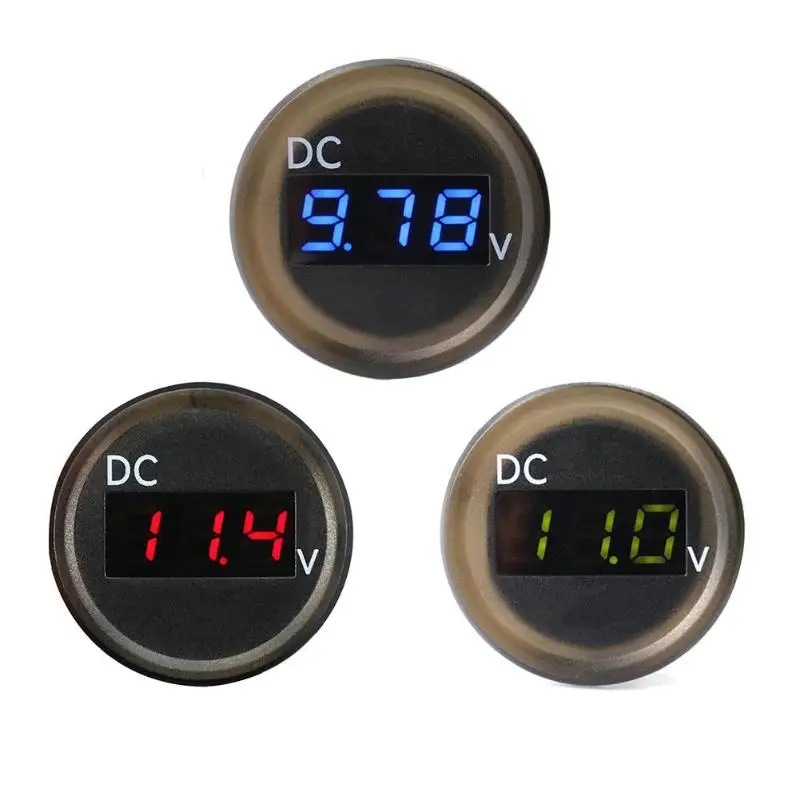 

Waterproof LED Panel Digital Voltage Meter Display DC Voltmeter for Car RV