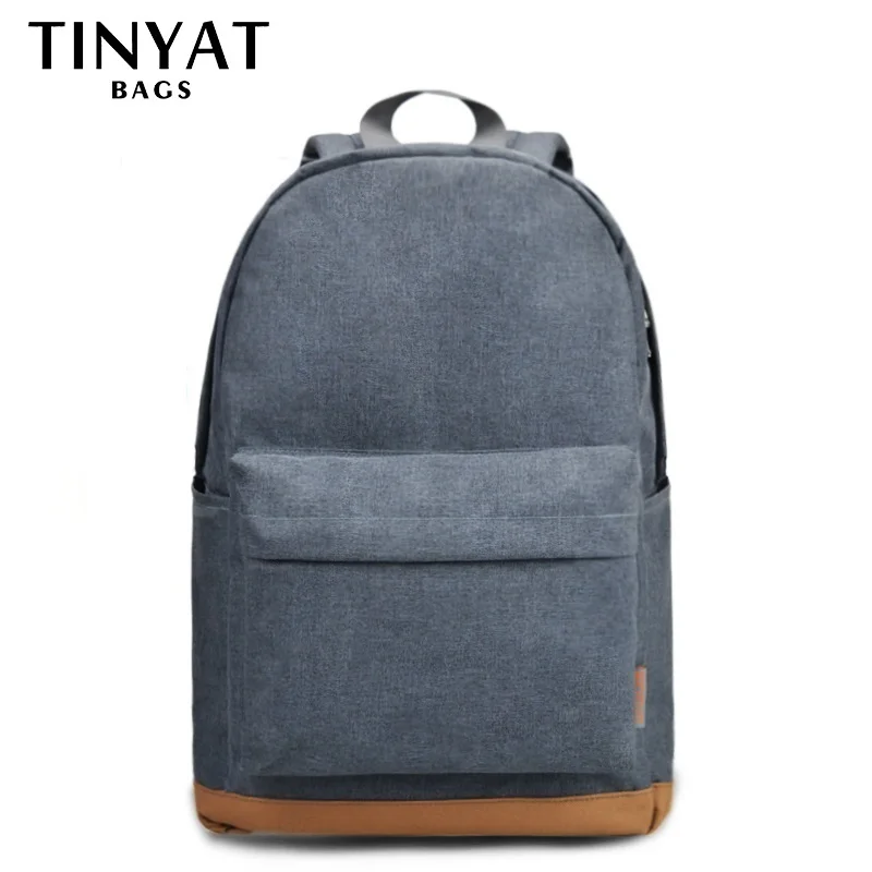 TINYAT hombres 15 pulgadas portátil mochilas para computadora hombre mochilas de ocio para Adolescente de hombro Mochila gris TINYAT hombres 15 pulgadas portátil mochilas para computadora hombre mochilas de ocio para Adolescente de hombro Mochila gris