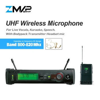 

UHF Professional SLX14 Performance Wireless Microphone With SLX Bodypack Transmitter Headset Headworn Condenser Mic 800-820Mhz