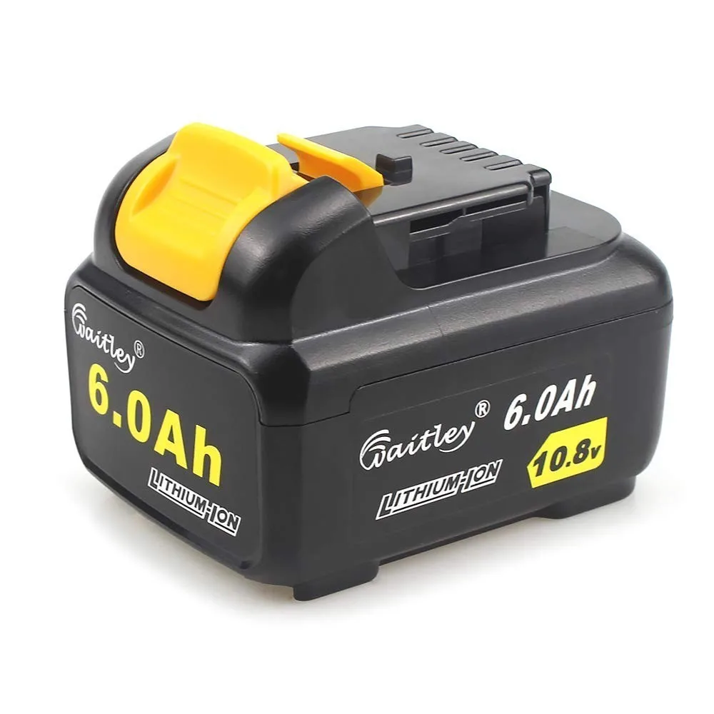 

Waitley DCB127 6A Replacement Battery for Dewalt 10.8 Volt Li-Ion Battery Compatible with DCB121 DCB120 DCD700 DCD710 DCD710S2